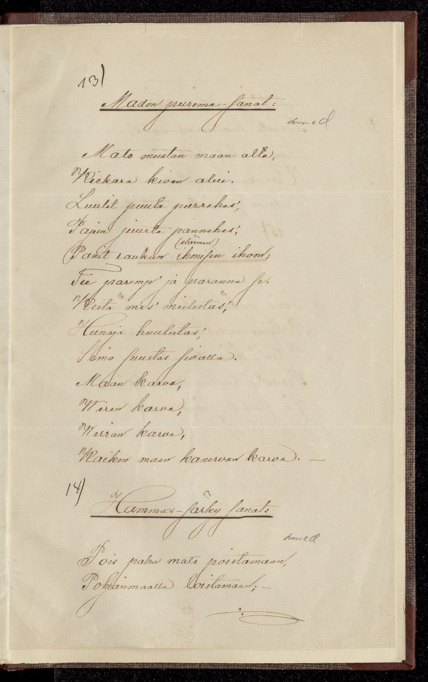 Öppna bilden Sida ur Antti Puhakkas samling "Madon purema" på finska i en ny flik